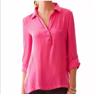 Lilly Pulitzer Everglades Tunic Pop Pink M - NWT